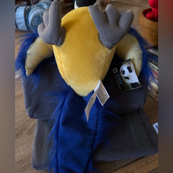 Fiesta WWF Adoption Macaw Bird Blue Stuffed Animal - Picture 5 of 12